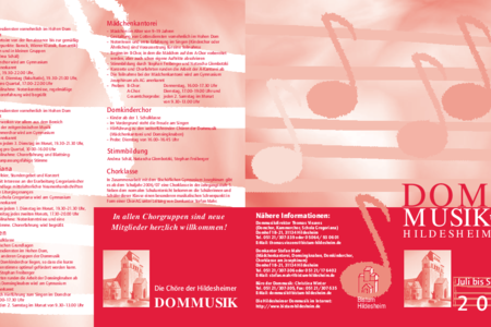 Dommusik Hildesheim: Juli bis September 2007