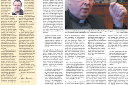 Kirchenschließungen; Interview Bischof