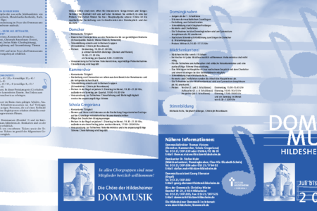 Dommusik Hildesheim: Juli bis September 2015