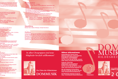 Dommusik Hildesheim: April bis Juni 2011