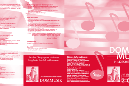 Dommusikkalender Juli bis September 2013