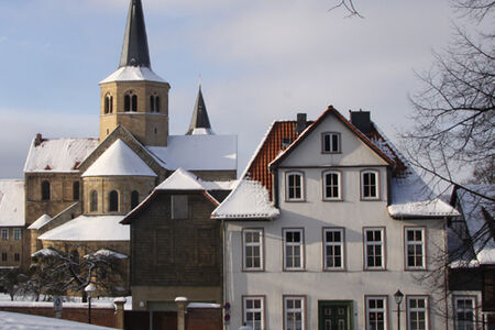 Hildesheim, St. Godehard und Haus Jerusalem